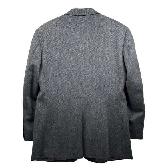 Brooks Brothers Blazer Mens 42R Gray Wool Herringbone Made in Italy Fall/Winter - Picture 2 of 13